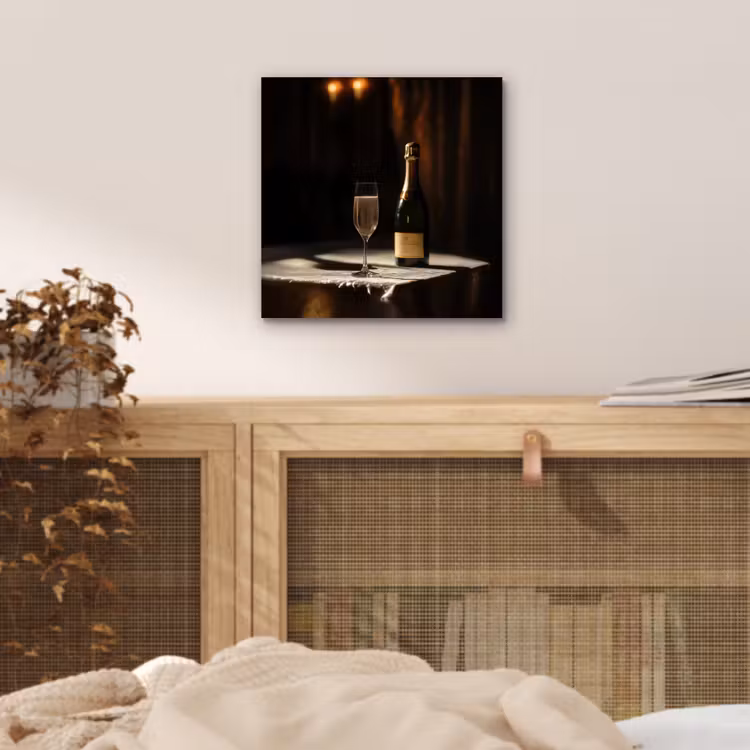 Aluminium schilderij - Prosecco - Bubbels - Sfeervol - Drank — 4