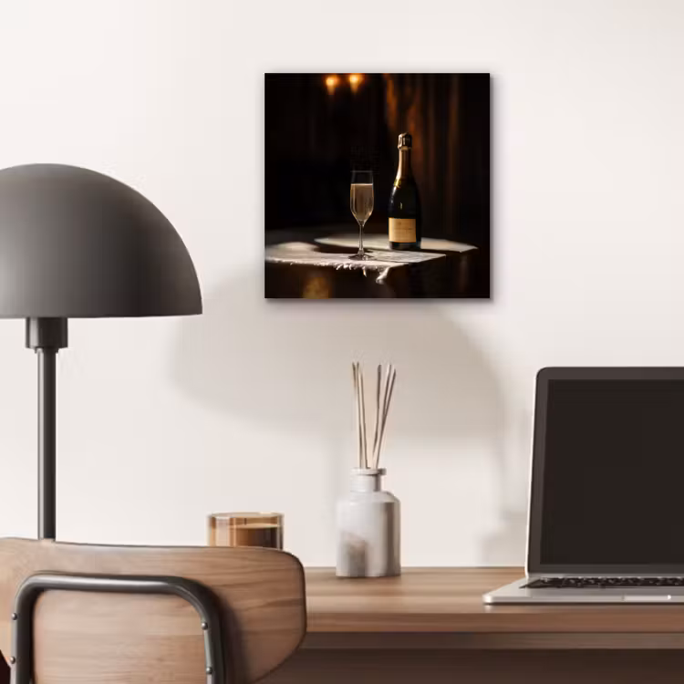 Aluminium schilderij - Prosecco - Bubbels - Sfeervol - Drank — 6