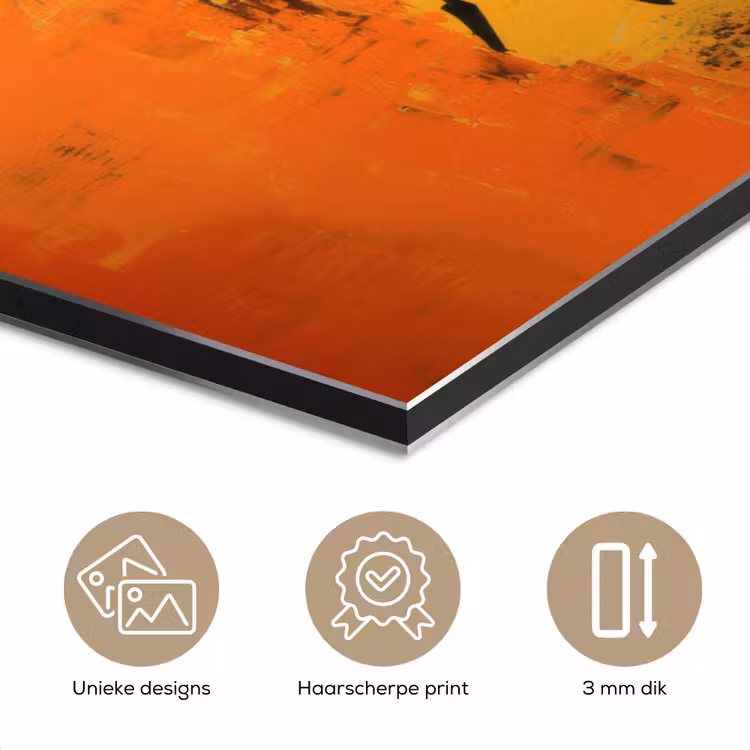Aluminium schilderij - Dansen - Vrouwen - Verfstructuur — 7