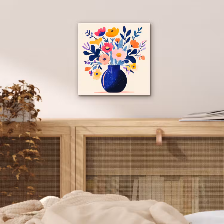 Aluminium schilderij - Vaas - Bloemen - Boeket — 4