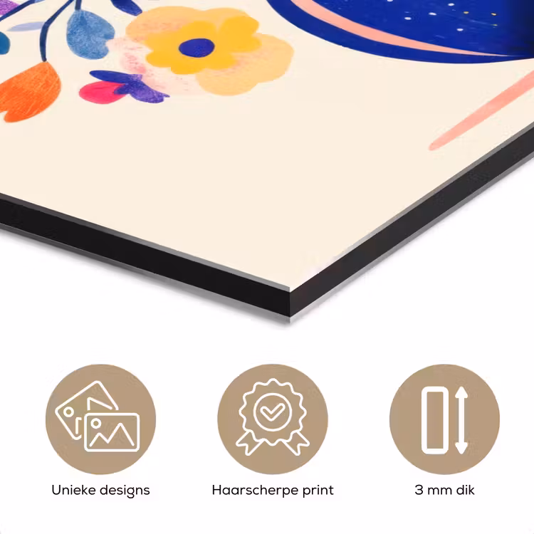 Aluminium schilderij - Vaas - Bloemen - Boeket — 7