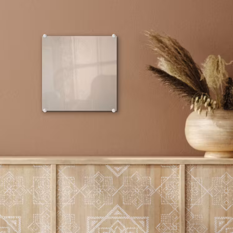 Glas schilderij - Japandi - Beige - Modern — 6