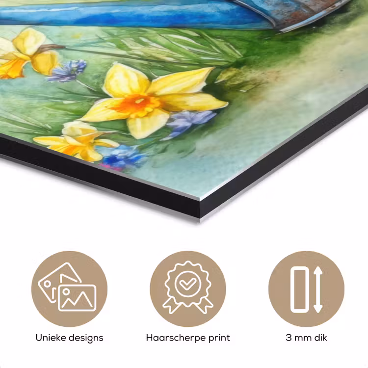 Aluminium schilderij - Lavendelbloemen - Quote - Gieter — 7