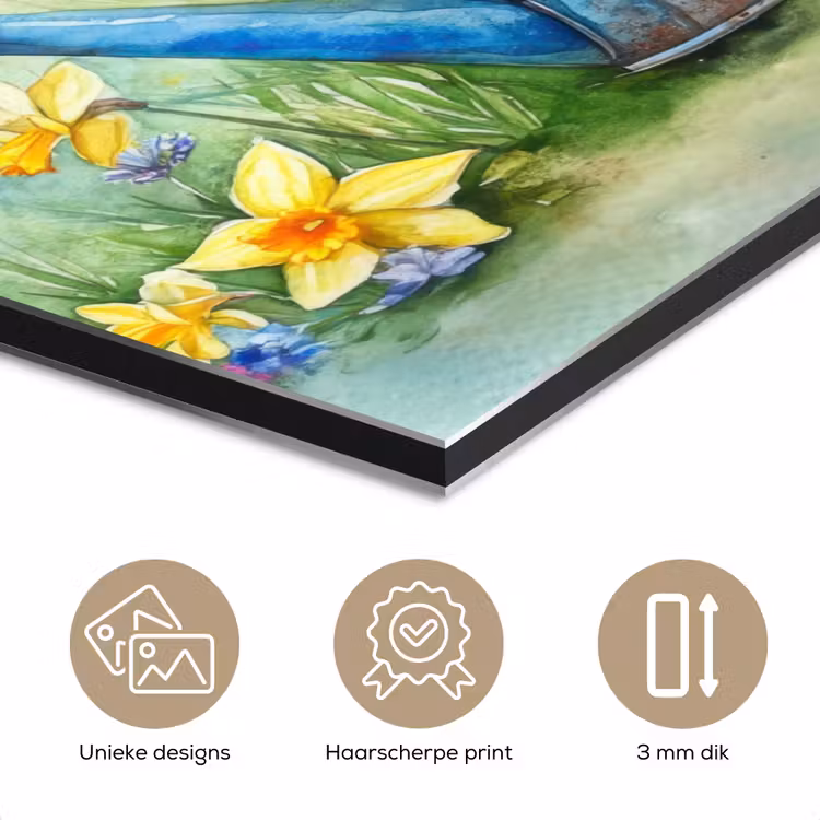 Aluminium schilderij - Gieter - Lavendel - Bloesems — 7