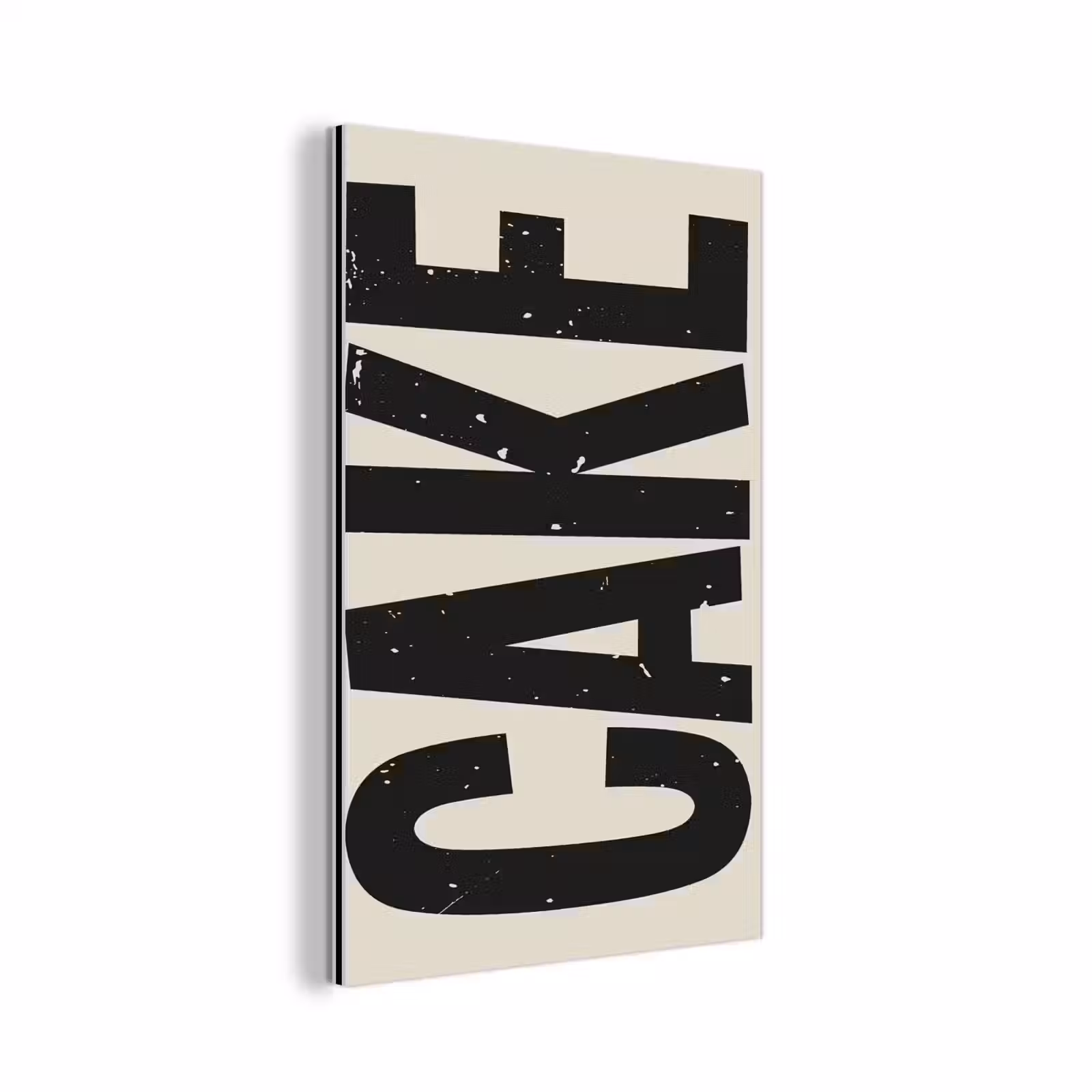 Aluminium schilderij - Beige - Japandi - Cake - Decoratie — 1