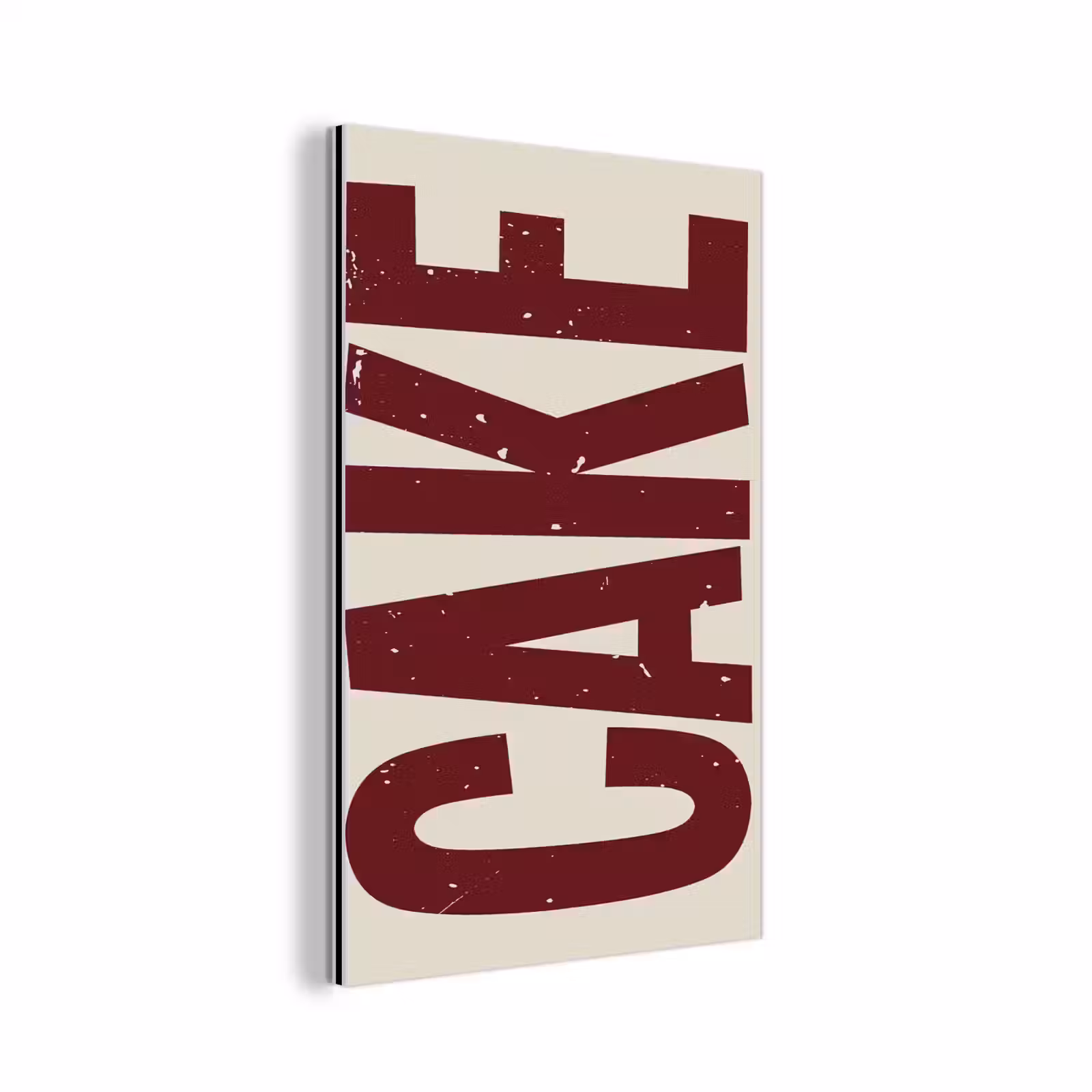 Aluminium schilderij - Red - Cake - Decoratie - Eten — 1