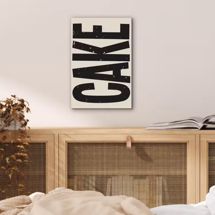 Aluminium schilderij - Beige - Japandi - Cake - Decoratie — 4