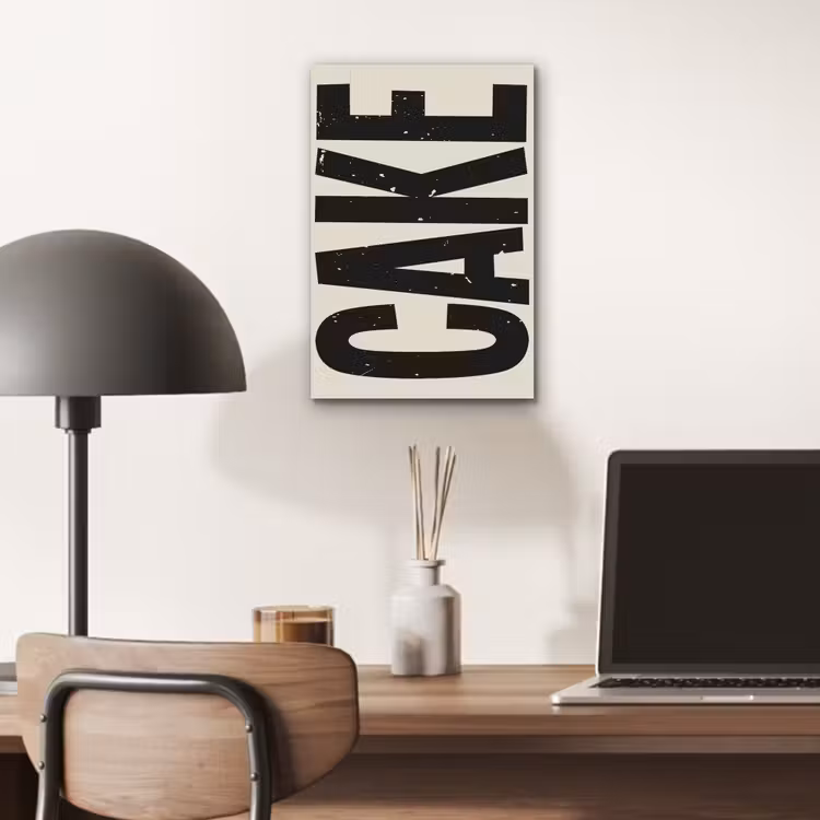 Aluminium schilderij - Beige - Japandi - Cake - Decoratie — 6