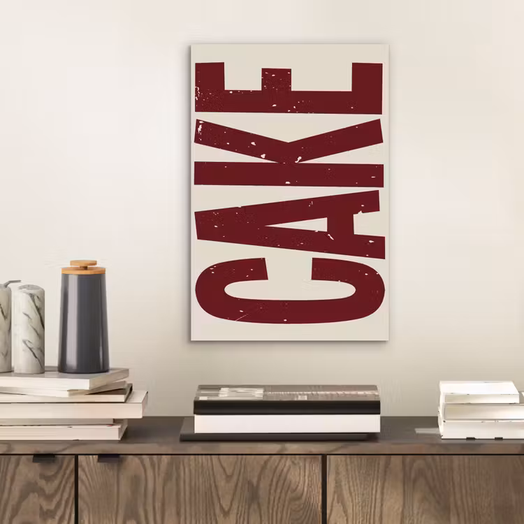 Aluminium schilderij - Red - Cake - Decoratie - Eten — 2