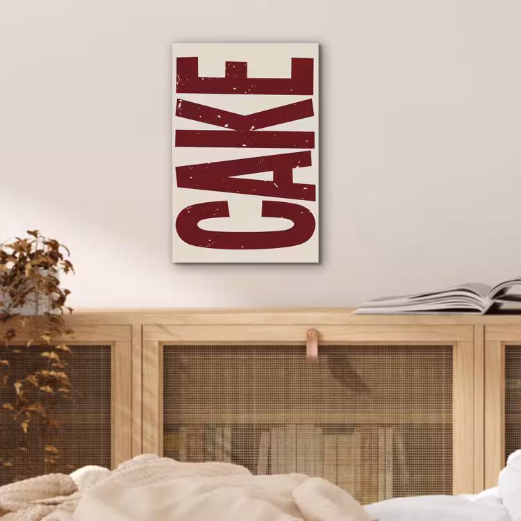 Aluminium schilderij - Red - Cake - Decoratie - Eten — 4