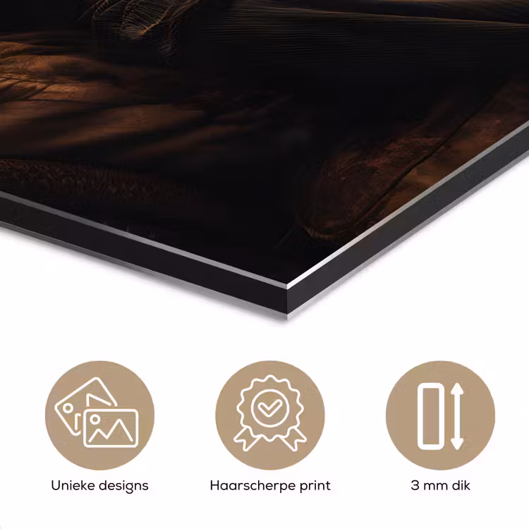 Aluminium schilderij - Hond - Sigaar - Hoed - Pak — 7