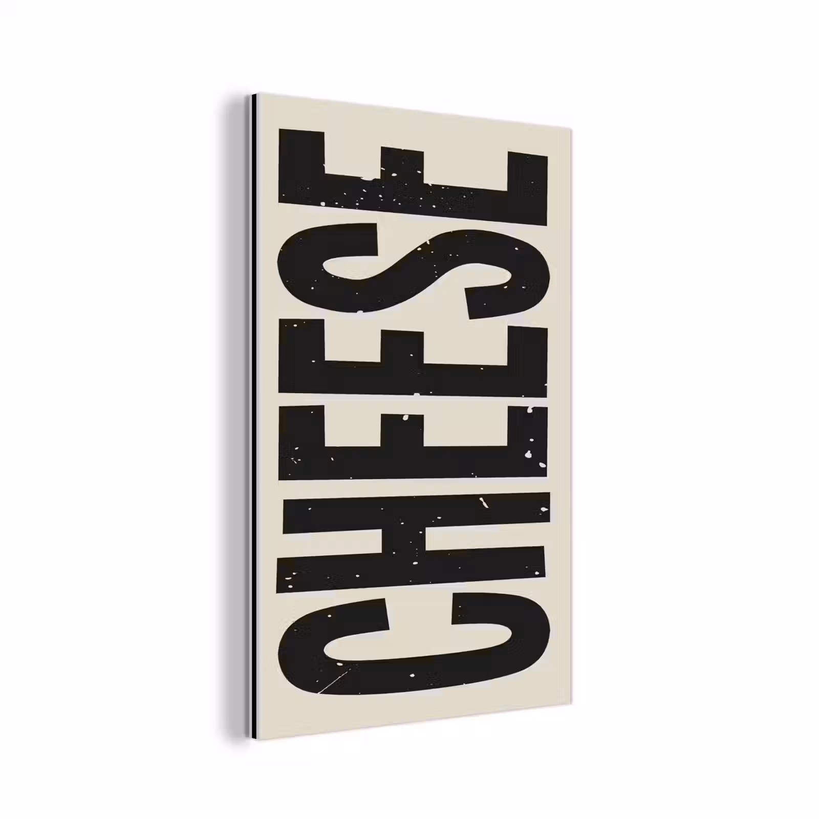 Aluminium schilderij - Kaas - Decoratie - Beige - Cheese — 1