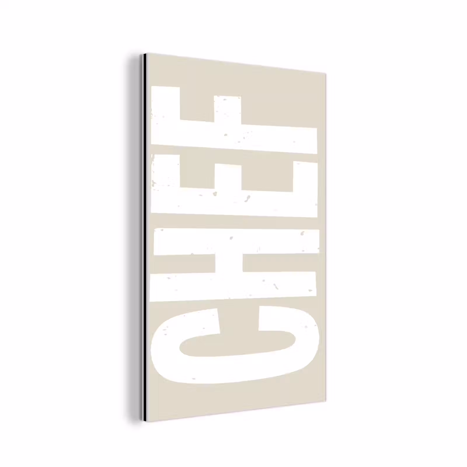 Aluminium schilderij - Wit - Chef - Decoratie - Japandi — 1