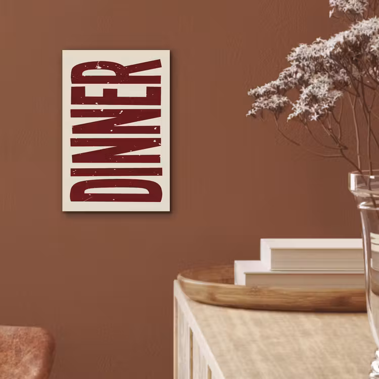 Aluminium schilderij - Eten - Decoratie - Rood - Vintage — 5