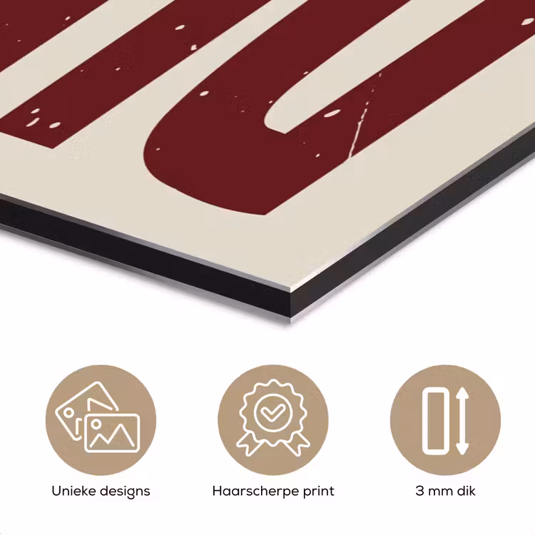 Aluminium schilderij - Eten - Decoratie - Rood - Vintage — 7
