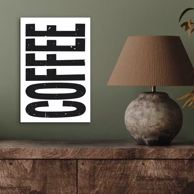 Aluminium schilderij - Koffie - Decoratie - Japandi - Vintage — 3