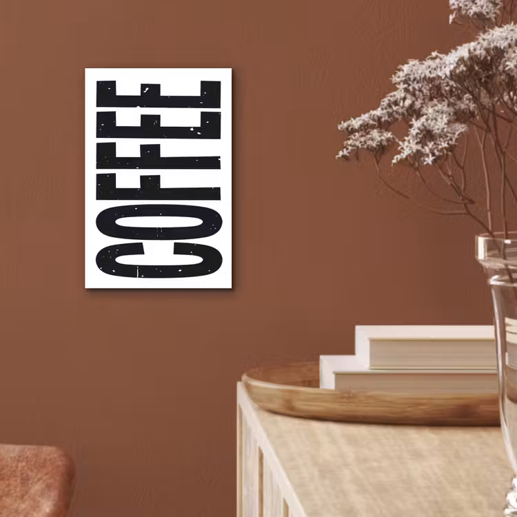 Aluminium schilderij - Koffie - Decoratie - Japandi - Vintage — 5