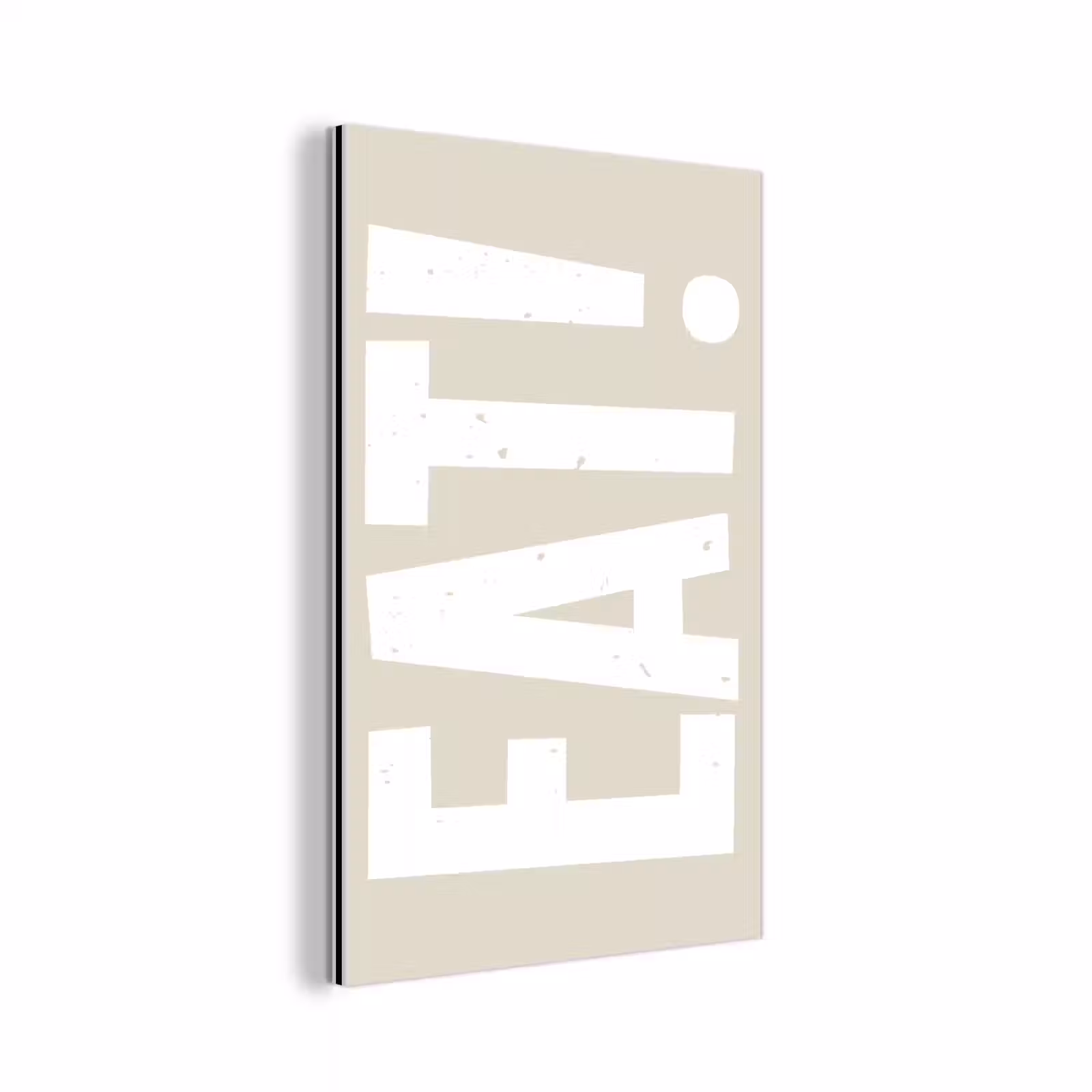 Aluminium schilderij - Eten - Decoratie - Beige - Wit — 1
