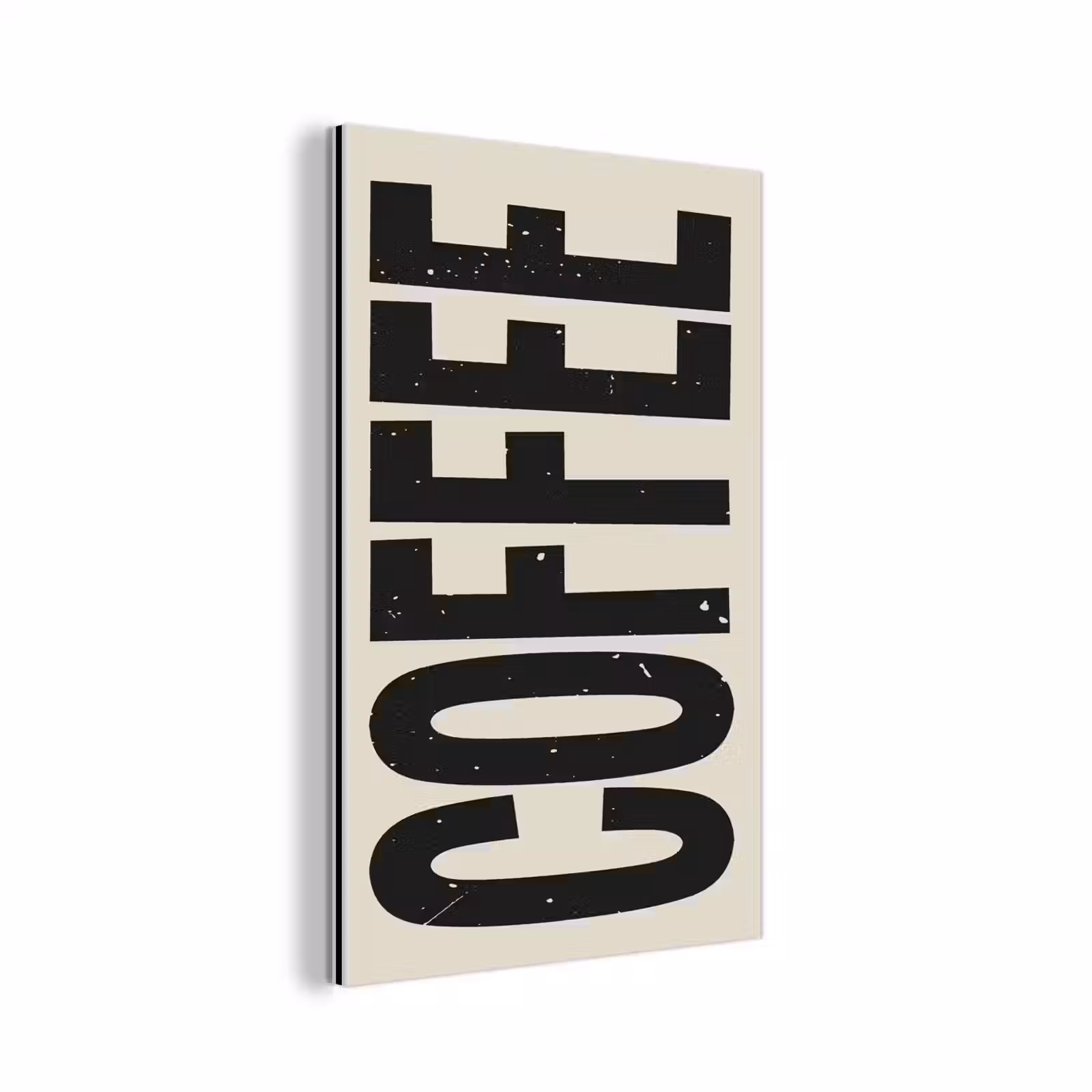Aluminium schilderij - Japandi - Koffie - Decoratie - Vintage — 1