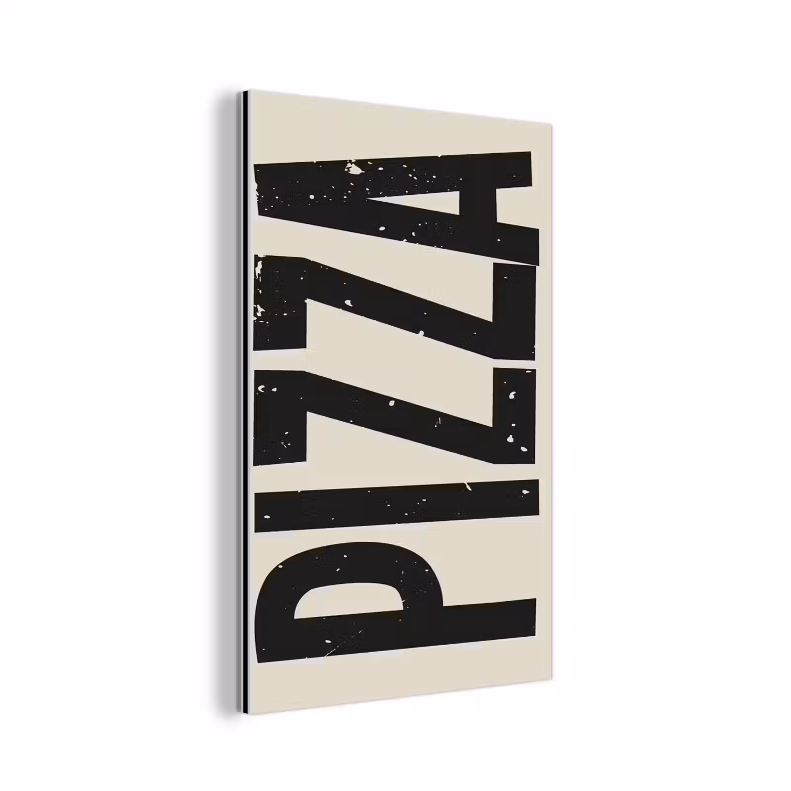 Aluminium schilderij - Pizza - Decoratie - Japandi - Vintage — 1