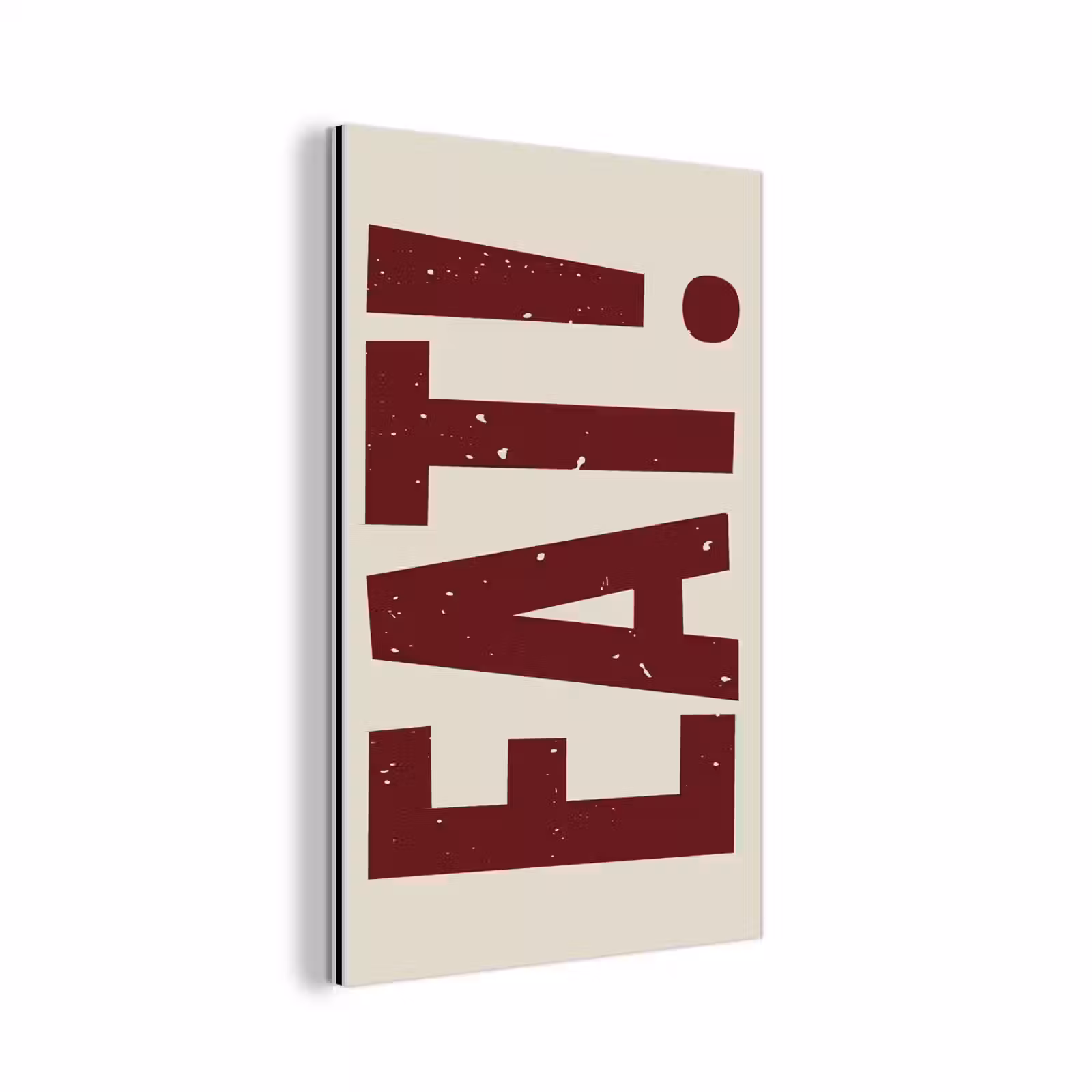 Aluminium schilderij - Red - Eten - Vintage - Decoratie — 1