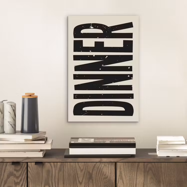 Aluminium schilderij - Eten - Vintage - Retro - Japandi — 2