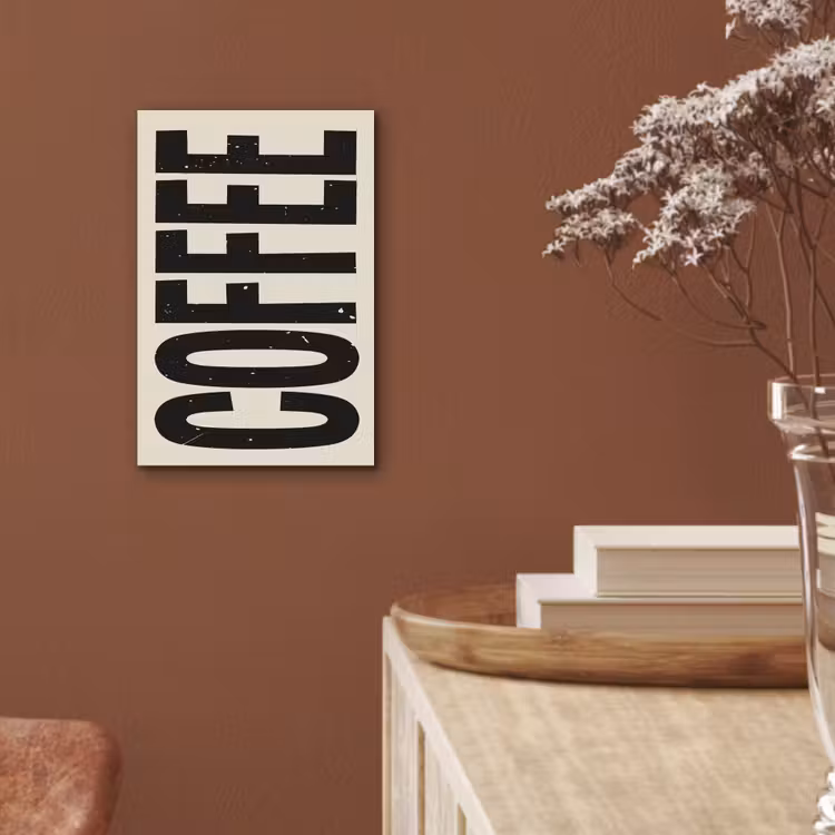 Aluminium schilderij - Japandi - Koffie - Decoratie - Vintage — 5