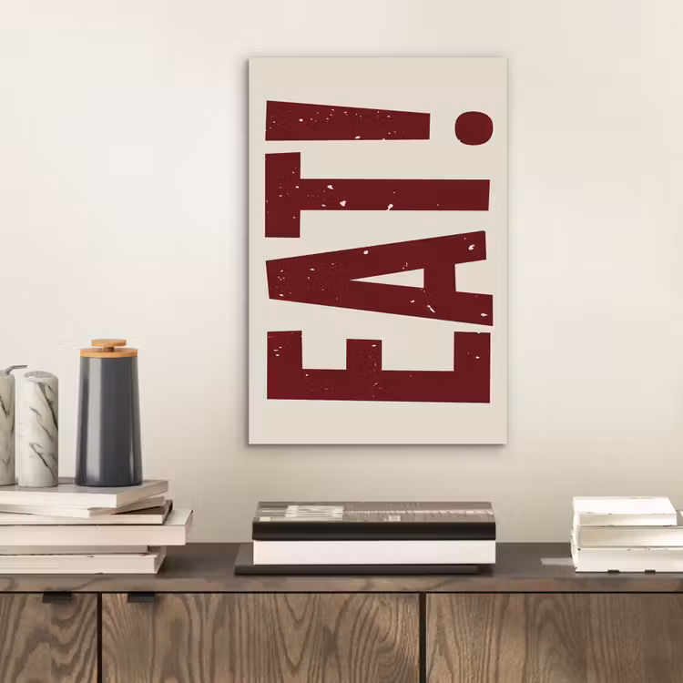 Aluminium schilderij - Red - Eten - Vintage - Decoratie — 2