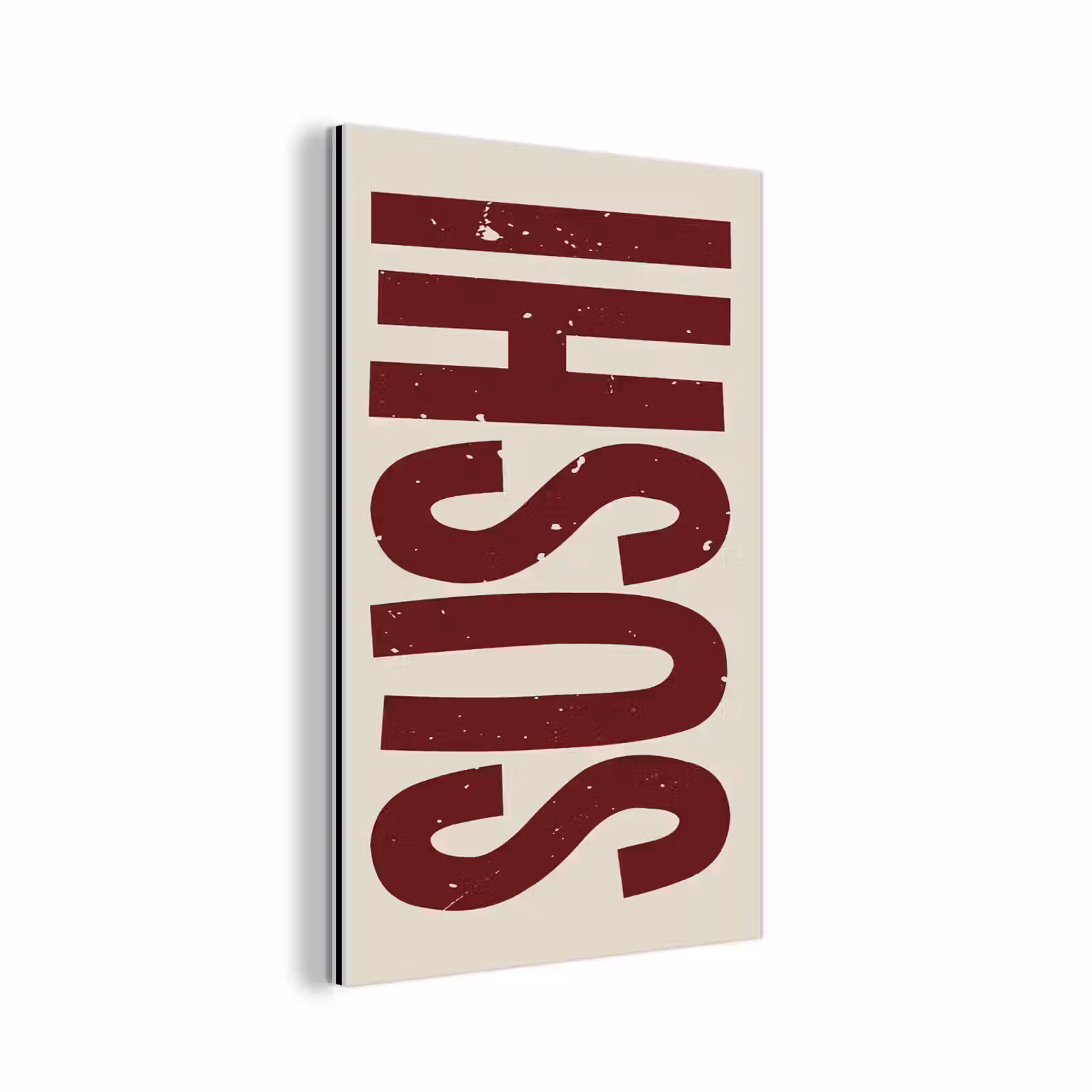Aluminium schilderij - Sushi - Rood - Japandi - Decoratie — 1