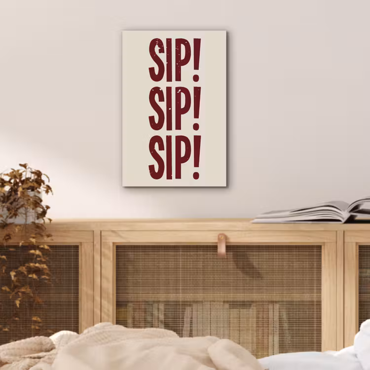 Aluminium schilderij - Japandi - Vintage - Decoratie - Rood — 4