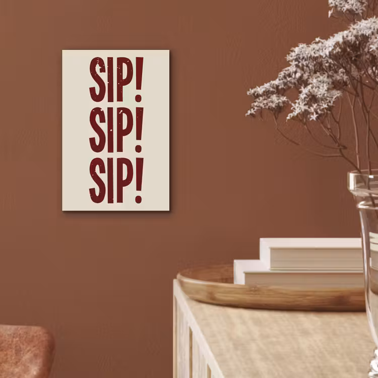 Aluminium schilderij - Japandi - Vintage - Decoratie - Rood — 5