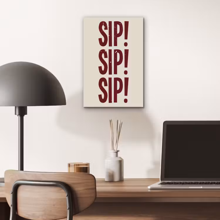 Aluminium schilderij - Japandi - Vintage - Decoratie - Rood — 6