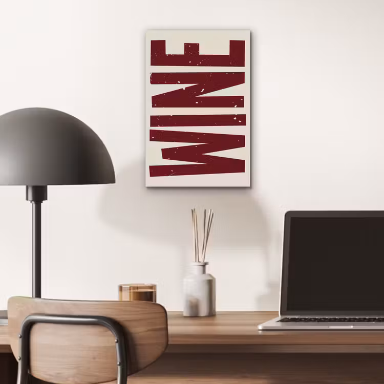 Aluminium schilderij - Wine - Red - Decoratie - Japandi — 6