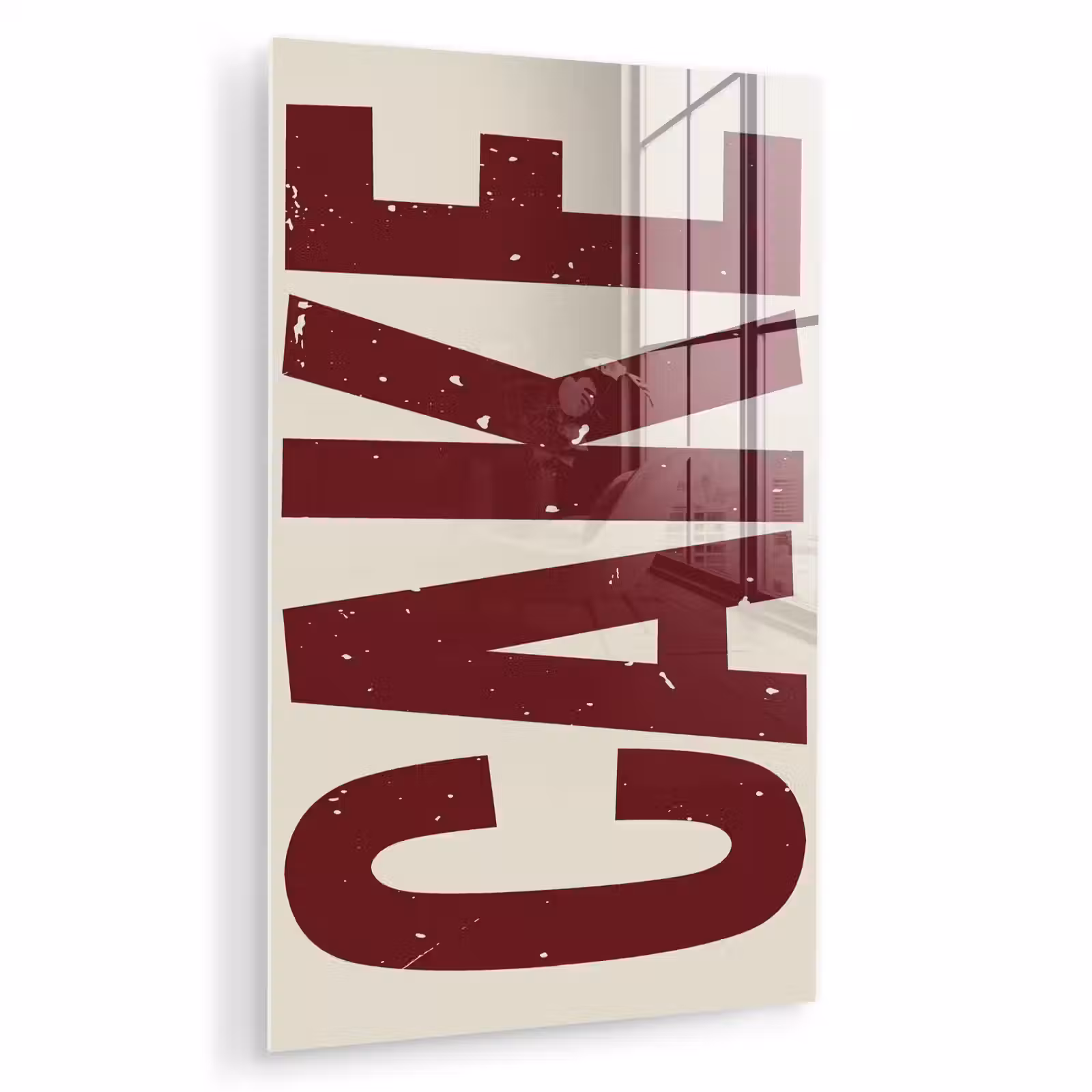 Glas schilderij - Red - Cake - Decoratie - Eten — 1