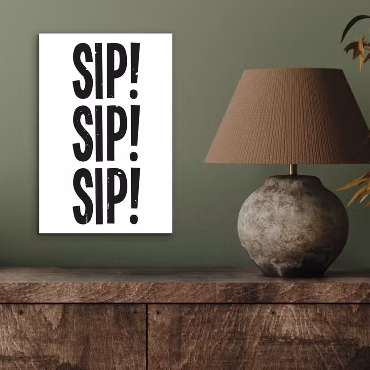 Aluminium schilderij - Vintage - Japandi - Decoratie - Black — 3