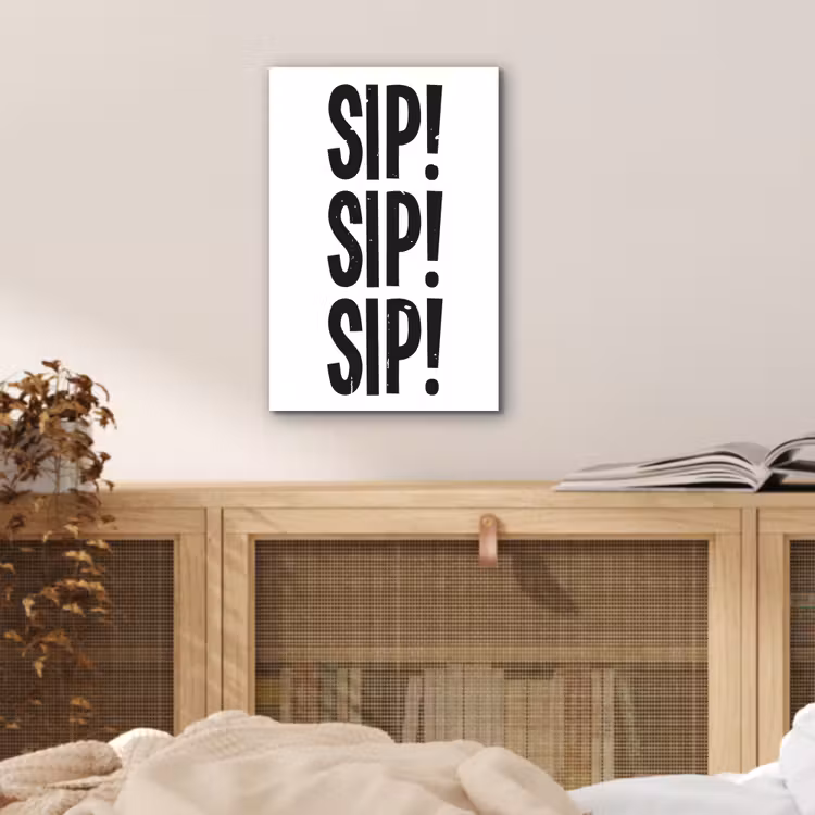 Aluminium schilderij - Vintage - Japandi - Decoratie - Black — 4