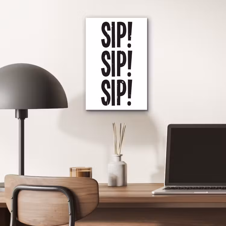 Aluminium schilderij - Vintage - Japandi - Decoratie - Black — 6