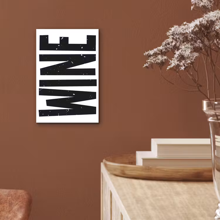 Aluminium schilderij - Vintage - Japandi - Wine - Decoratie — 5