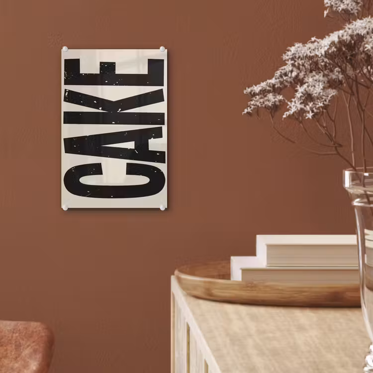 Glas schilderij - Beige - Japandi - Cake - Decoratie — 6
