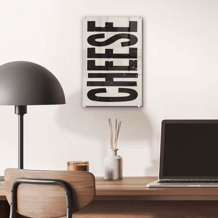 Glas schilderij - Kaas - Decoratie - Beige - Cheese — 7