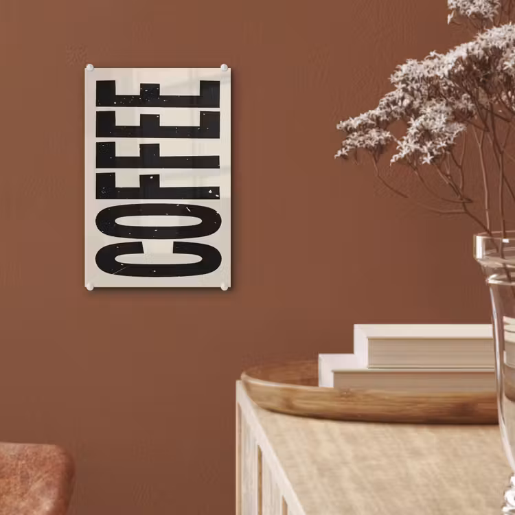 Glas schilderij - Japandi - Koffie - Decoratie - Vintage — 6