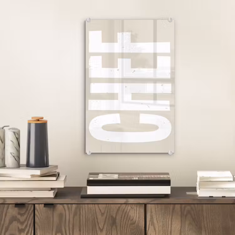 Glas schilderij - Wit - Chef - Decoratie - Japandi — 2