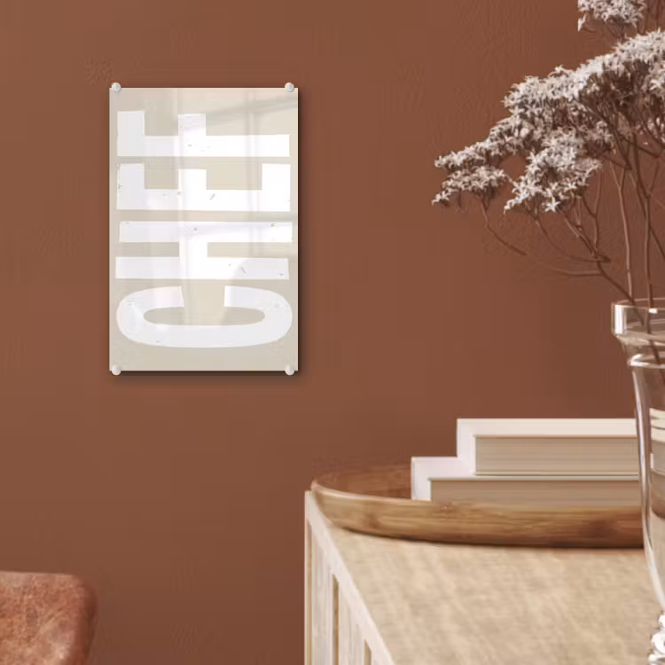 Glas schilderij - Wit - Chef - Decoratie - Japandi — 6
