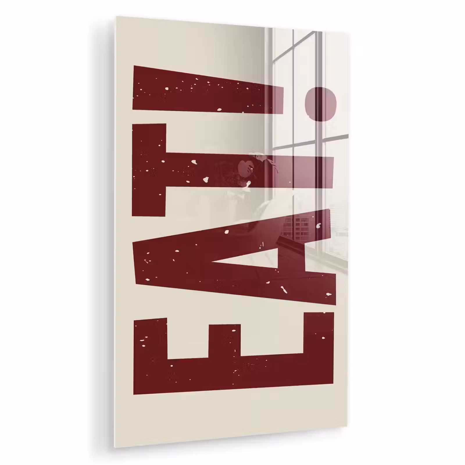 Glas schilderij - Red - Eten - Vintage - Decoratie — 1