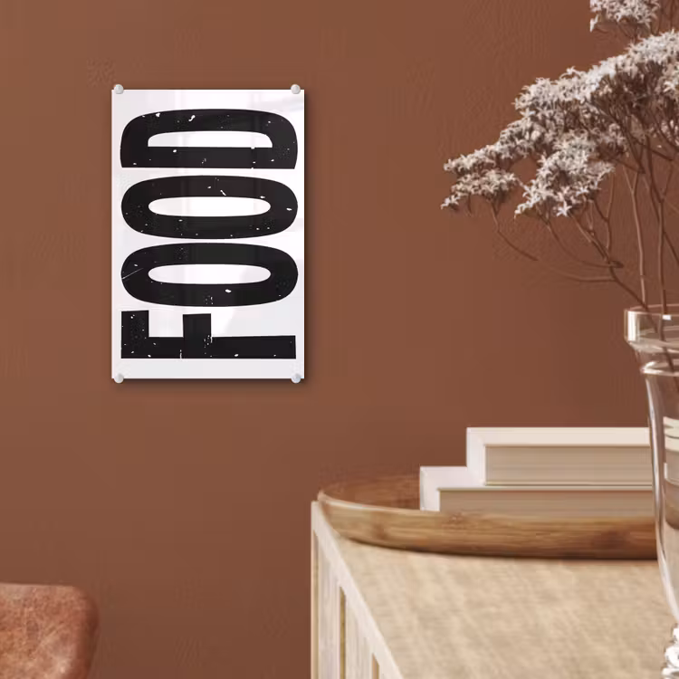 Glas schilderij - Food - Zwart - Wit - Decoratie — 6