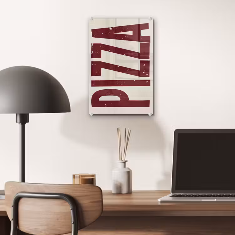 Glas schilderij - Pizza - Vintage - Decoratie - Japandi — 7