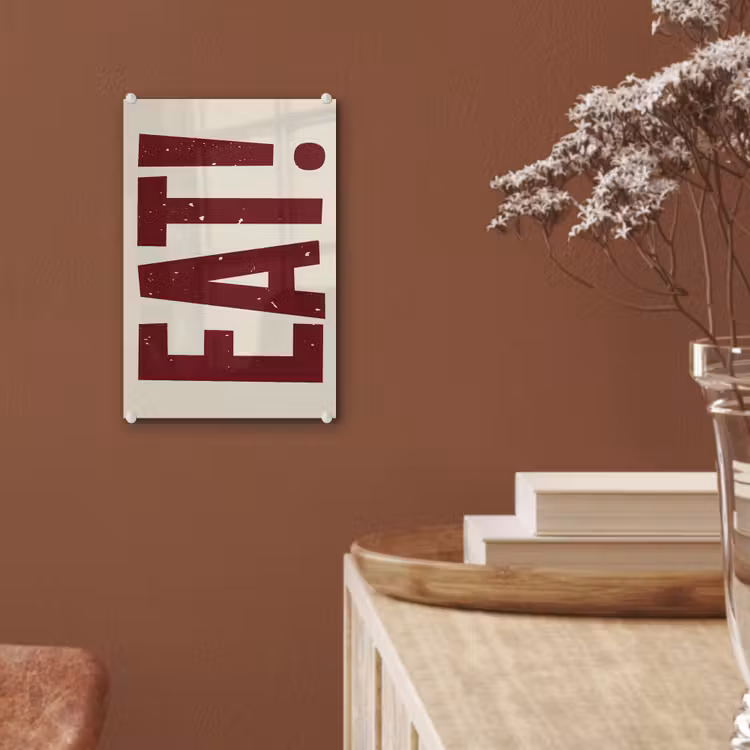 Glas schilderij - Red - Eten - Vintage - Decoratie — 6