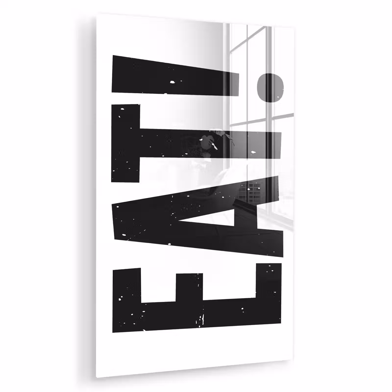 Glas schilderij - Decoratie - Eten - Zwart - Wit — 1