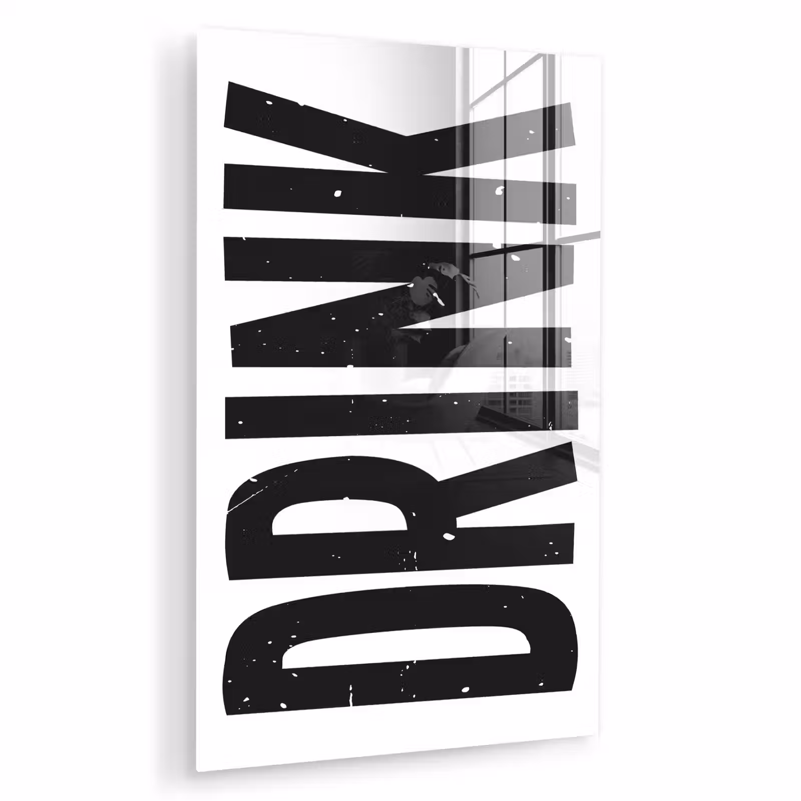 Glas schilderij - Drink - Zwart - Wit - Decoratie — 1
