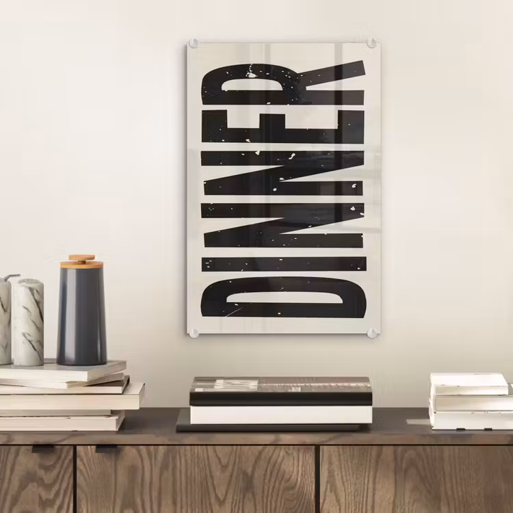 Glas schilderij - Eten - Vintage - Retro - Japandi — 2